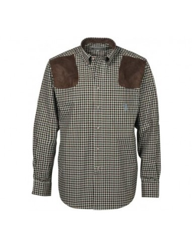 Chemise Chasse Sologne Marron/Vert -...