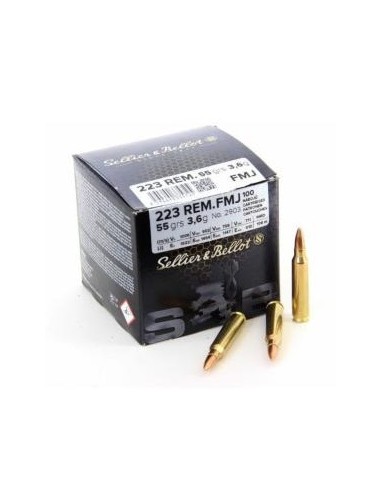 Balles 223Rem FMJ - SELLIER&BELLOT