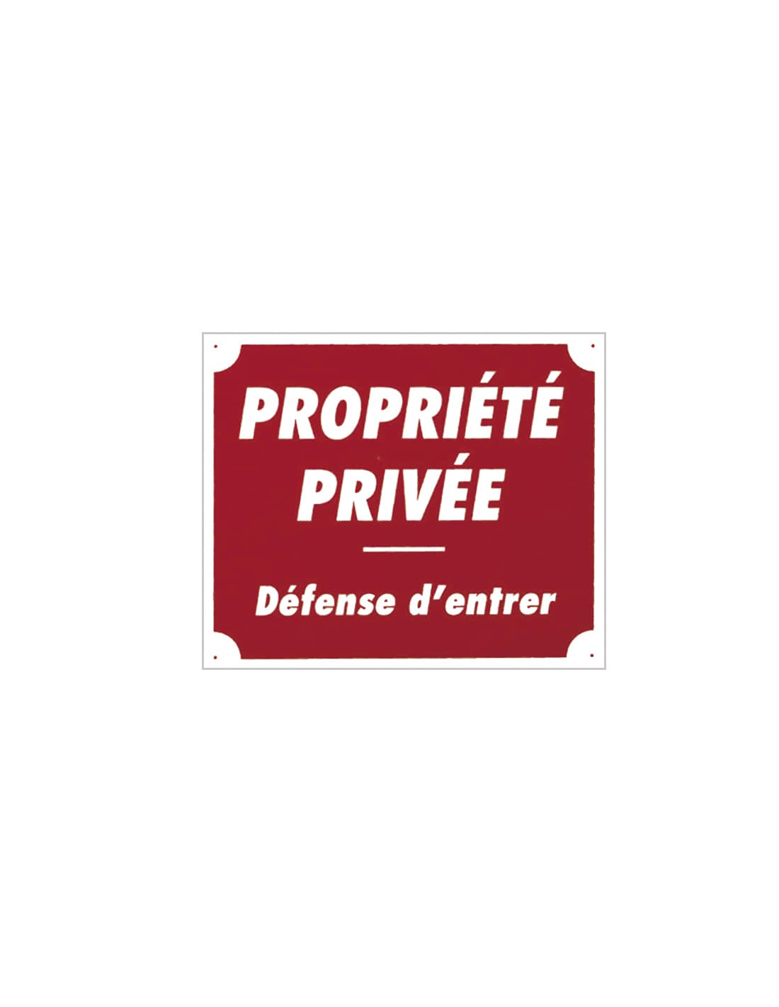 AUA SIGNALETIQUE - Cartello "Divieto Di Sosta Proprietà Privata" 200 Mm - Alluminio Dibond 3 Mm O PVC - Fabbricazione Francese