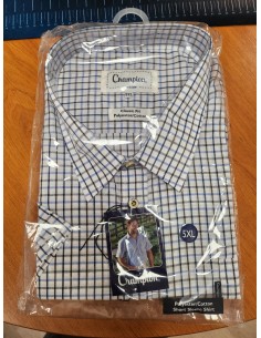 Chemisette Tattersall Bleue...