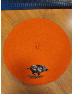Béret Français Orange Brodé...