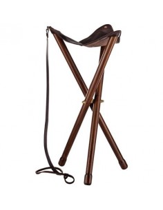 Siège Trépied Cuir Broderie...