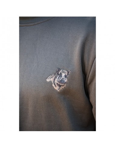 Sweat Treeland Vert Broderie Sanglier...
